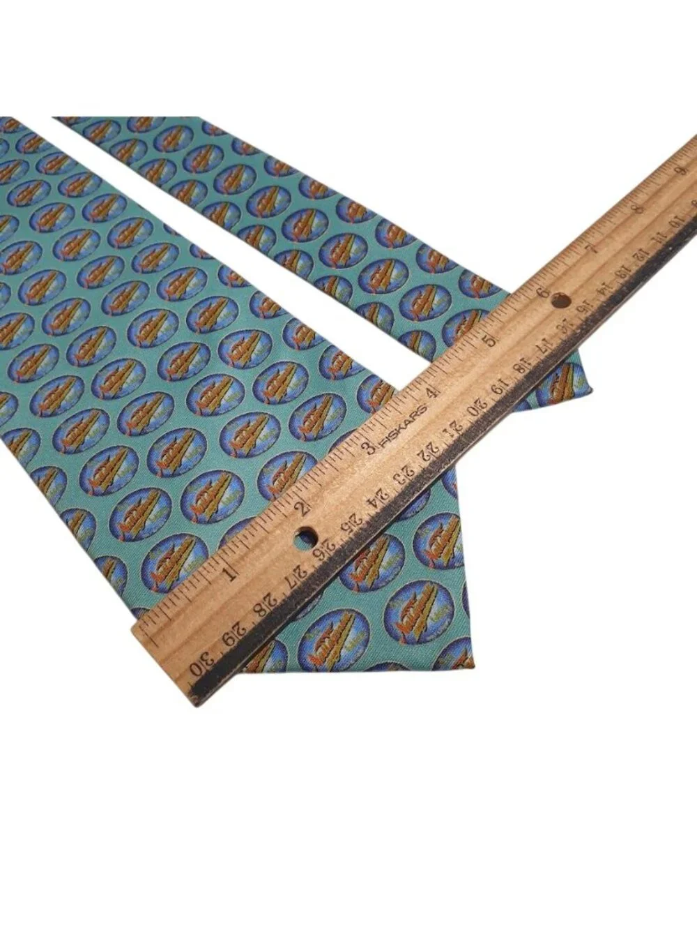 Narragansett Beer Necktie Neckwear Blue Polyester Mens Accessory Rhode Island